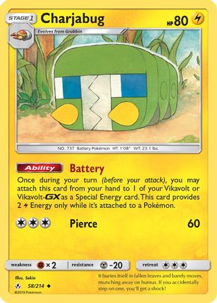 Image of Charjabug (58/214) [Sun & Moon: Unbroken Bonds]