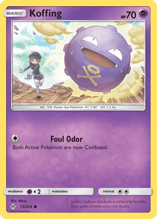 Image of Koffing (73/214) [Sun & Moon: Unbroken Bonds]