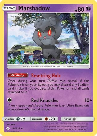 Image of Marshadow (81/214) [Sun & Moon: Unbroken Bonds]