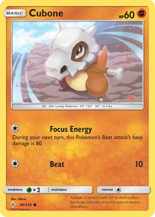 Image of Cubone (90/214) [Sun & Moon: Unbroken Bonds]