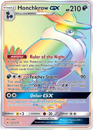 Image of Honchkrow GX (223/214) [Sun & Moon: Unbroken Bonds]