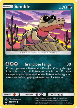 Image of Sandile (114/214) [Sun & Moon: Unbroken Bonds]