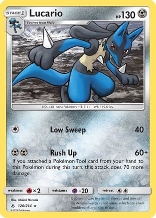 Image of Lucario (126/214) [Sun & Moon: Unbroken Bonds]