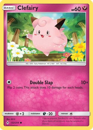 Image of Clefairy (132/214) [Sun & Moon: Unbroken Bonds]