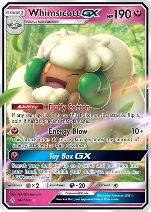 Image of Whimsicott GX (140/214) [Sun & Moon: Unbroken Bonds]