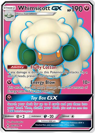 Image of Whimsicott GX (206/214) [Sun & Moon: Unbroken Bonds]