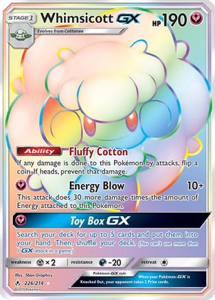 Image of Whimsicott GX (226/214) [Sun & Moon: Unbroken Bonds]