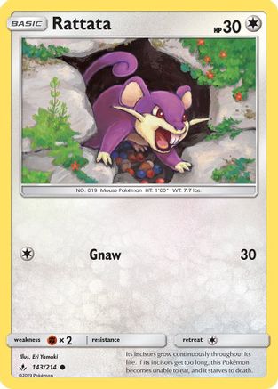 Image of Rattata (143/214) [Sun & Moon: Unbroken Bonds]