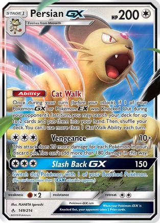 Image of Persian GX (149/214) [Sun & Moon: Unbroken Bonds]