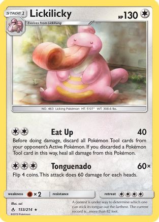 Image of Lickilicky (153/214) [Sun & Moon: Unbroken Bonds]