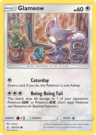 Image of Glameow (159/214) [Sun & Moon: Unbroken Bonds]