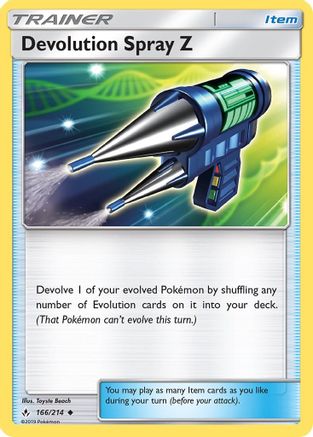 Image of Devolution Spray Z (166/214) [Sun & Moon: Unbroken Bonds]