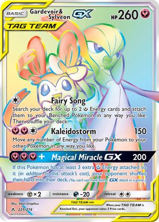 Image of Gardevoir & Sylveon GX (225/214) [Sun & Moon: Unbroken Bonds]