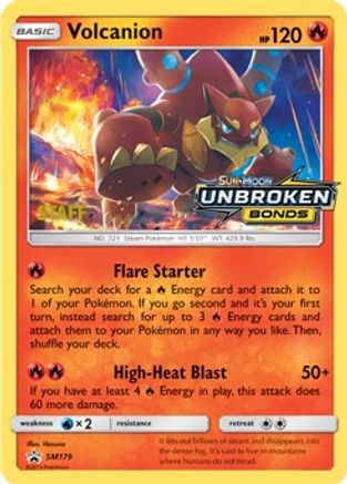 Image of Volcanion (SM179) (Staff Prerelease Promo) [Sun & Moon: Black Star Promos]