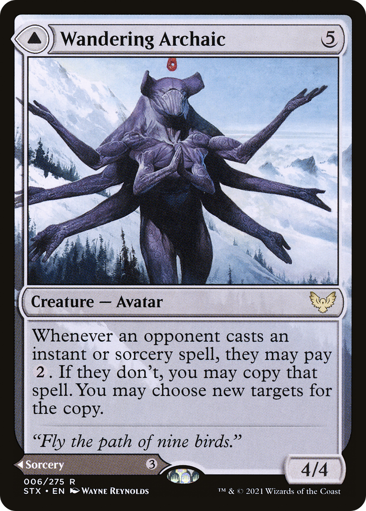 Image of Wandering Archaic // Explore the Vastlands [Strixhaven: School of Mages]