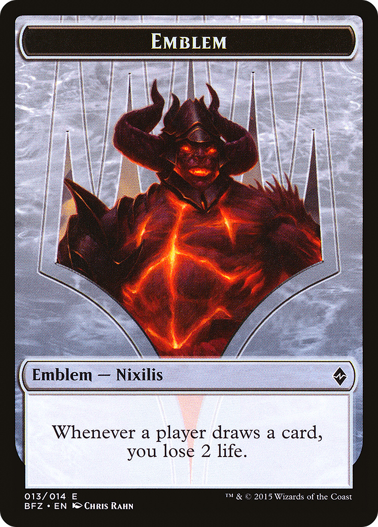 Image of Ob Nixilis Reignited Emblem [Battle for Zendikar Tokens]