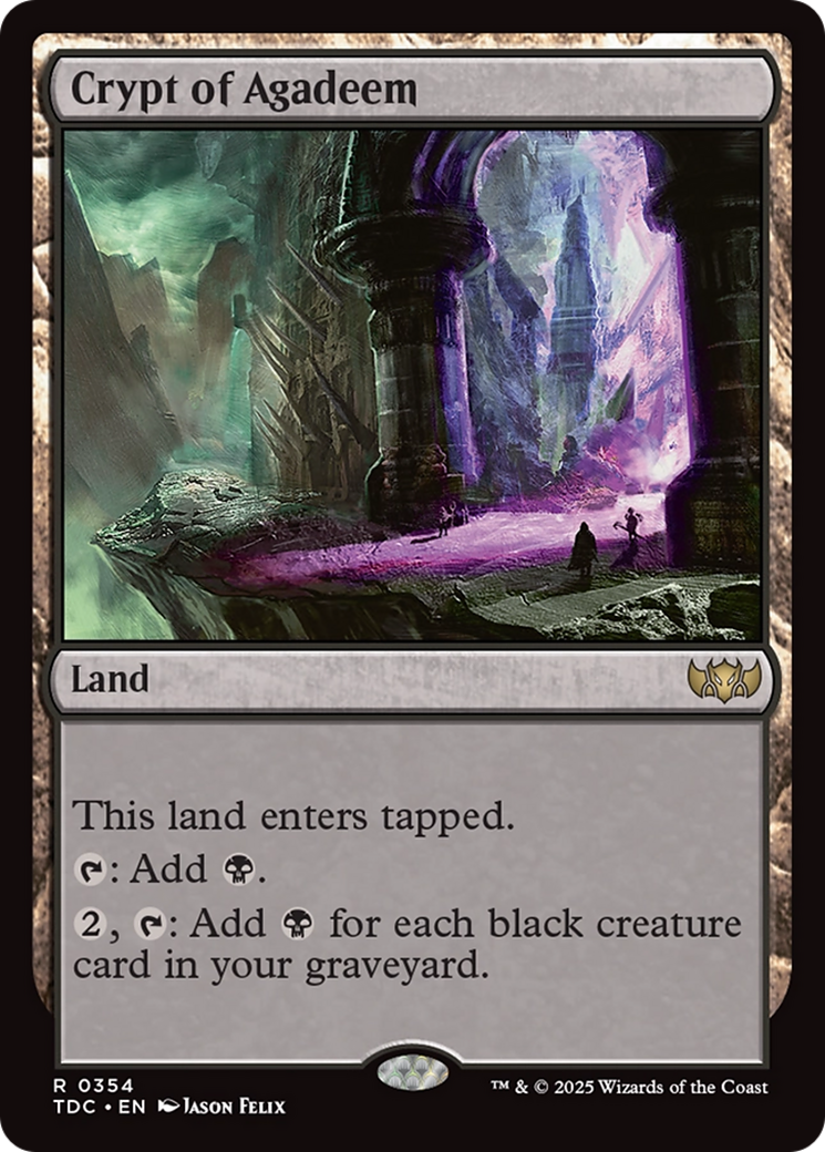 Image of Crypt of Agadeem [Tarkir: Dragonstorm Commander]