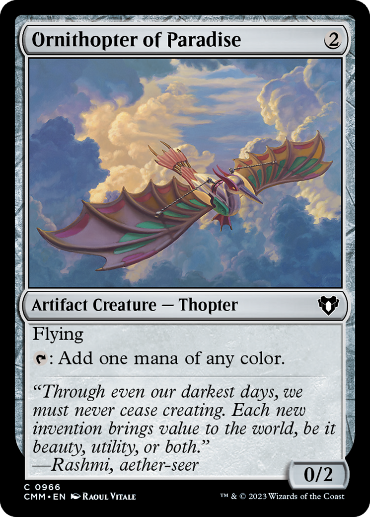 Image of Ornithopter of Paradise [Commander Masters]