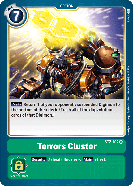 Image of Terrors Cluster [BT2-102] [Release Special Booster Ver.1.0]