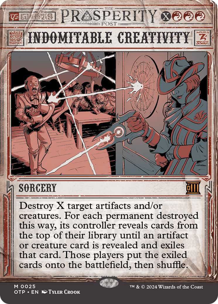 Image of Indomitable Creativity [Outlaws of Thunder Junction: Breaking News]