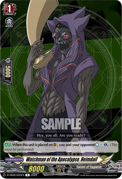 Image of Watchman of the Apocalypse, Heimdall (D-TB02/033EN) [Record of Ragnarok]