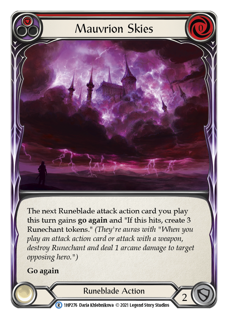 Image of Mauvrion Skies (Red) [1HP276] (History Pack 1)