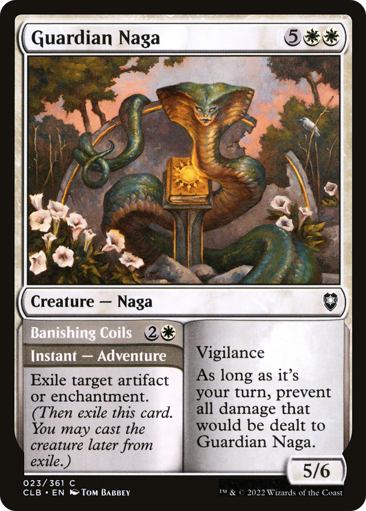 Image of Guardian Naga // Banishing Coils [Commander Legends: Battle for Baldur's Gate]