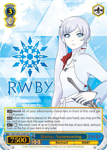 Weiss: Summoning (RWBY/WX03-082RBR RBR) [RWBY]