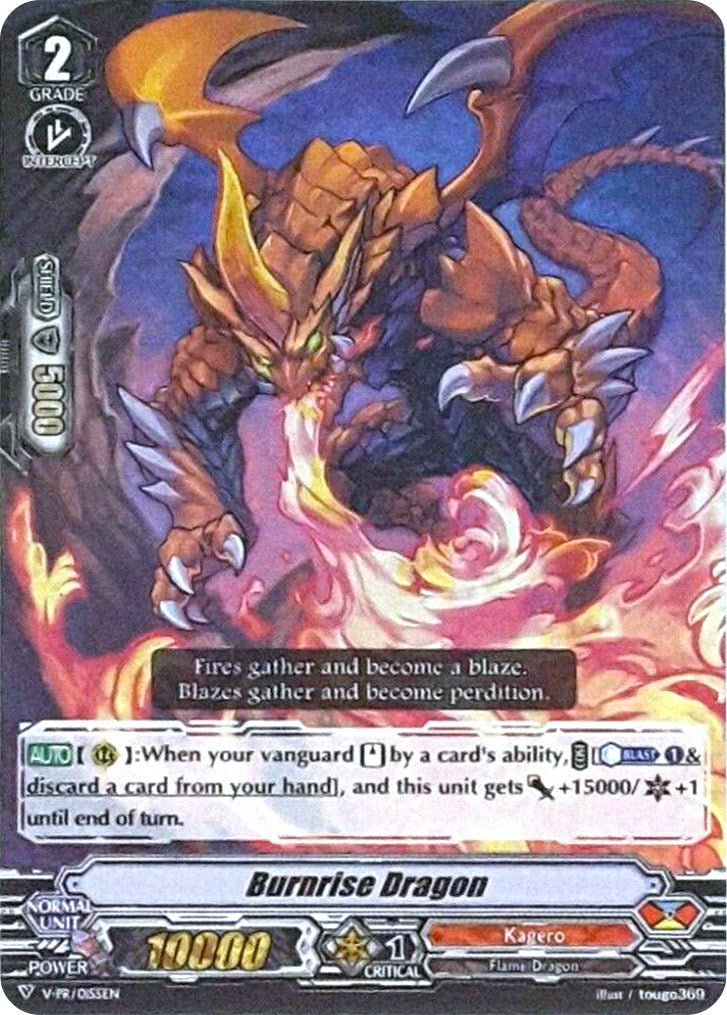 Image of Burnrise Dragon (Parallel Foil) (V-PR/0155EN) [V Promo Cards]