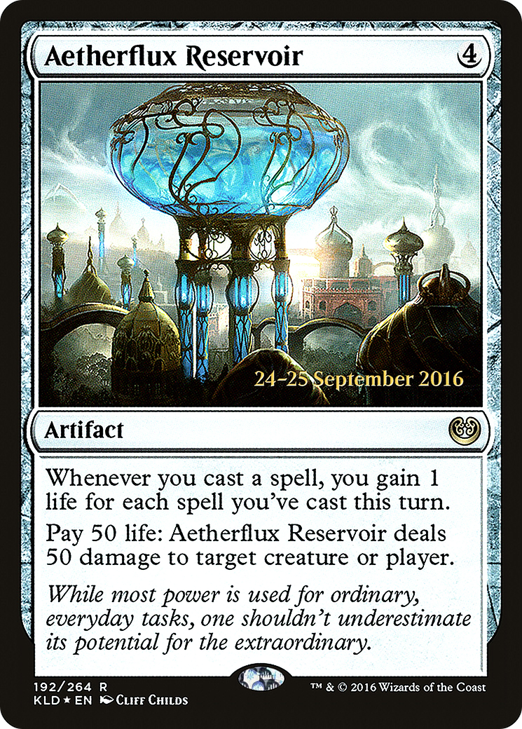 Image of Aetherflux Reservoir [Kaladesh Prerelease Promos]