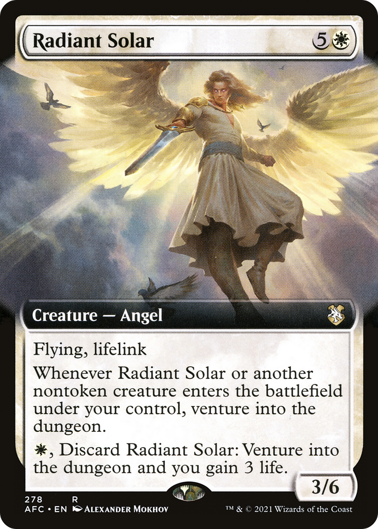 Image of Radiant Solar (Extended Art) [Dungeons & Dragons: Adventures in the Forgotten Realms Commander]
