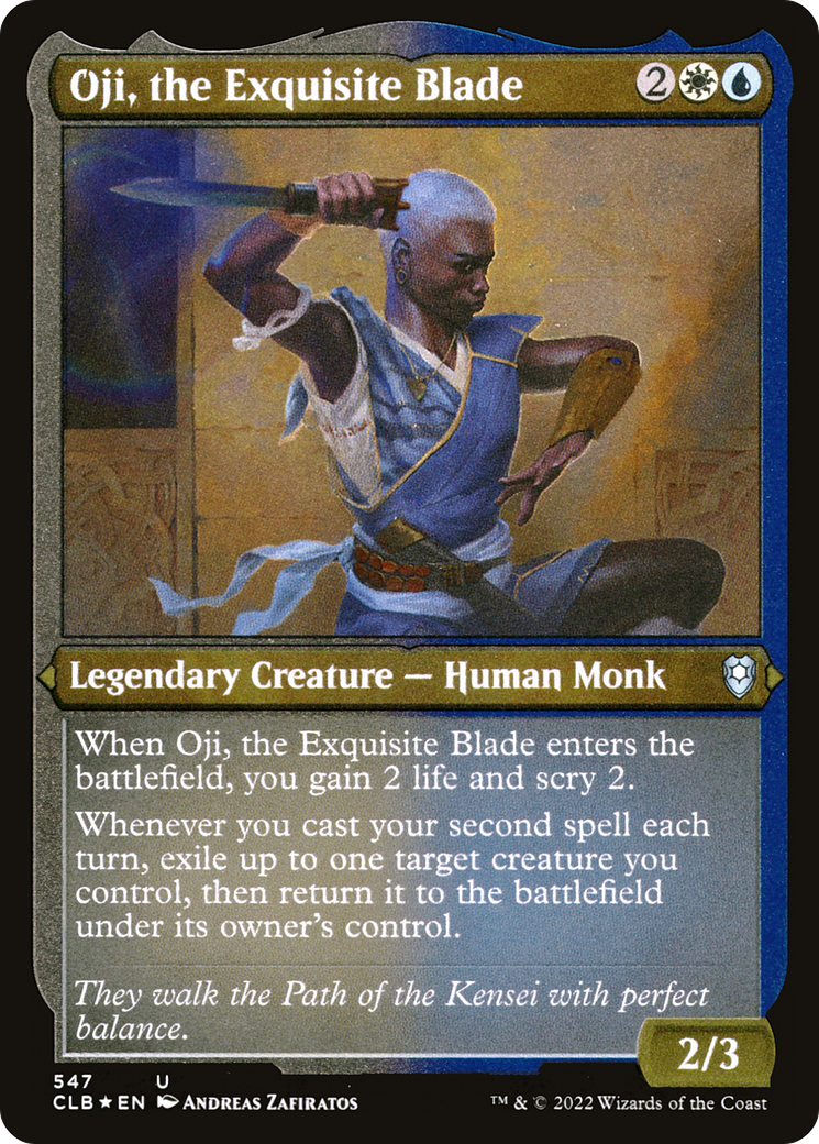Image of Oji, the Exquisite Blade (CLB-547) - Commander Legends: Battle for Baldur's Gate Foil