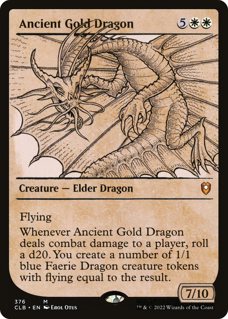 Image of Ancient Gold Dragon (Showcase) [Commander Legends: Battle for Baldur's Gate]