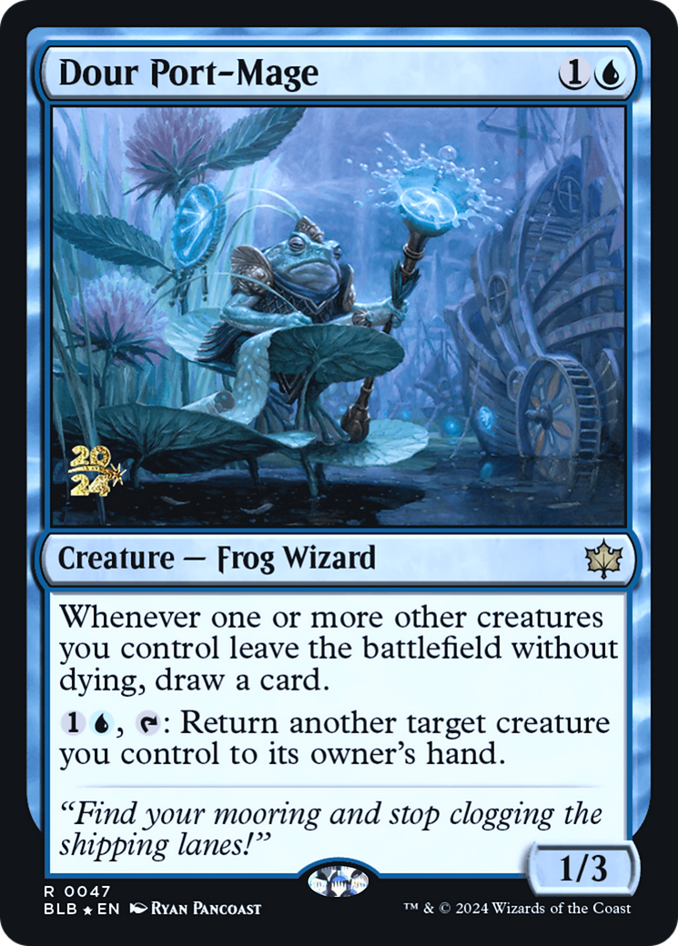 Image of Dour Port-Mage [Bloomburrow Prerelease Promos]