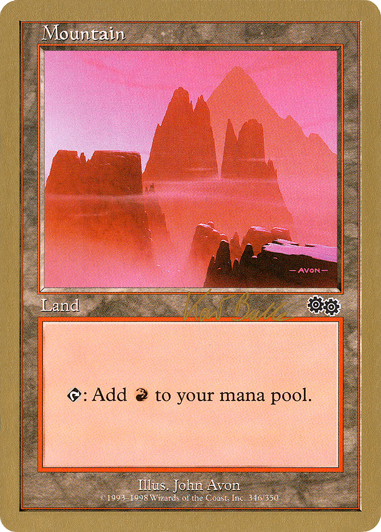 Image of Mountain (kb346) (Kai Budde) [World Championship Decks 1999]