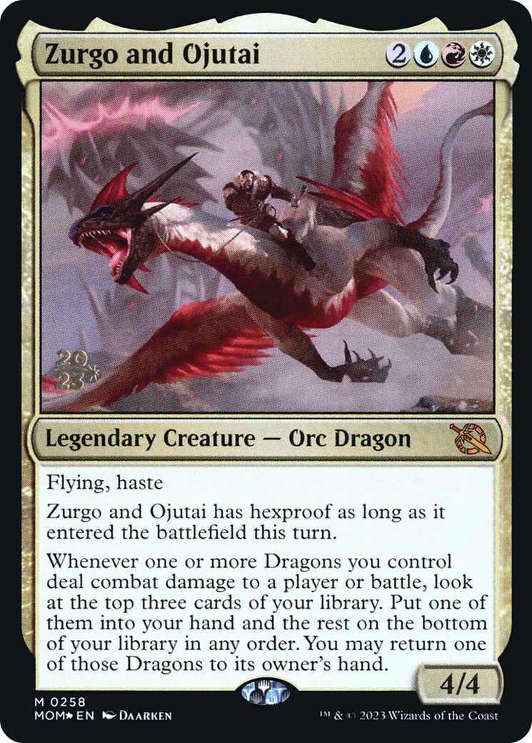 Image of Zurgo and Ojutai [March of the Machine Prerelease Promos]