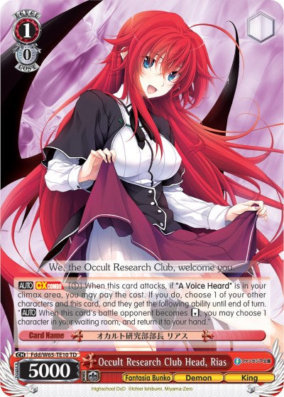 Image of Occult Research Club Head, Rias (Fdd/W65-TE10 TD) [Fujimi Fantasia Bunko]