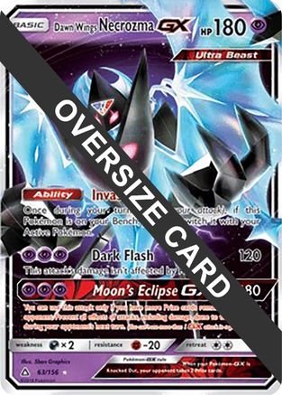 Image of Dawn Wings Necrozma GX (63/156) (Jumbo Card) [Sun & Moon: Ultra Prism]