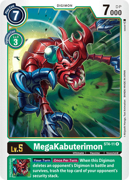 Image of MegaKabuterimon [ST4-11] [Starter Deck: Giga Green]
