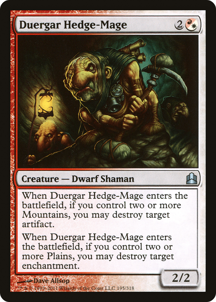 Image of Duergar Hedge-Mage [Commander 2011]