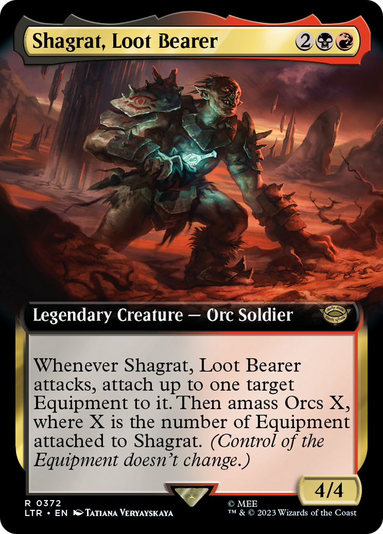 Image of Shagrat, Loot Bearer (Extended Art) (LTR-372) - The Lord of the Rings: Tales of Middle-earth: (Extended Art) Foil