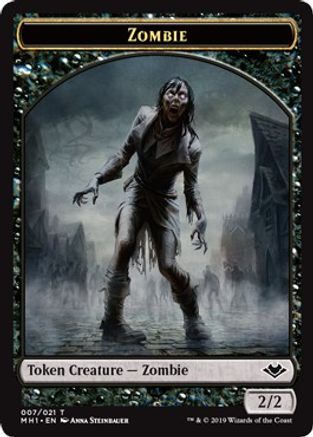 Image of Zombie // Construct Double-Sided Token (MH1-7 // 17) - Modern Horizons