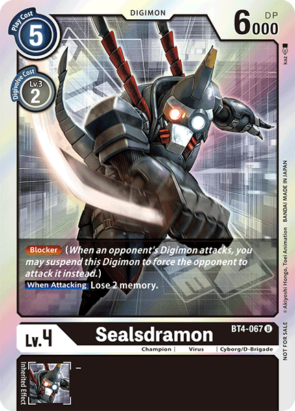 Image of Sealsdramon [BT4-067] (Event Pack) [Great Legend Promos]