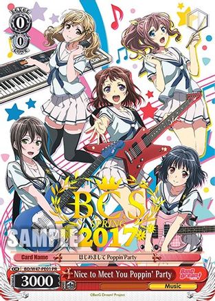 Image of Nice to Meet You Poppin'Party (BD/W47-PE01 PR) (BCS Spring 2017) (Promo) [Bushiroad Event Cards]