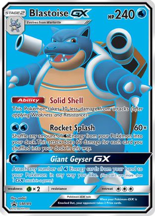 Image of Blastoise GX (SM189) [Sun & Moon: Black Star Promos]
