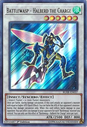 Image of Battlewasp - Halberd the Charge [BLHR-EN037] Ultra Rare