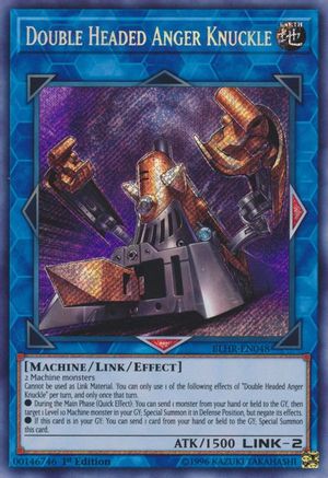 Image of Double Headed Anger Knuckle [BLHR-EN048] Secret Rare