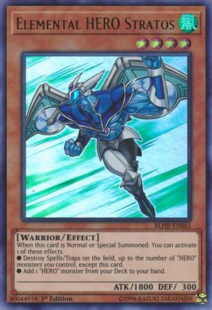 Image of Elemental Hero Stratos [BLHR-EN061] Ultra Rare