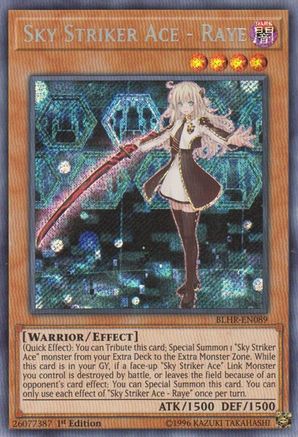 Image of Sky Striker Ace - Raye [BLHR-EN089] Secret Rare