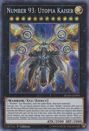 Image of Number 93: Utopia Kaiser [BLHR-EN093] Secret Rare